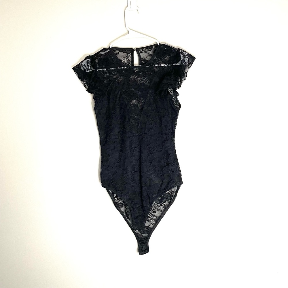 Iris Black Lace Top